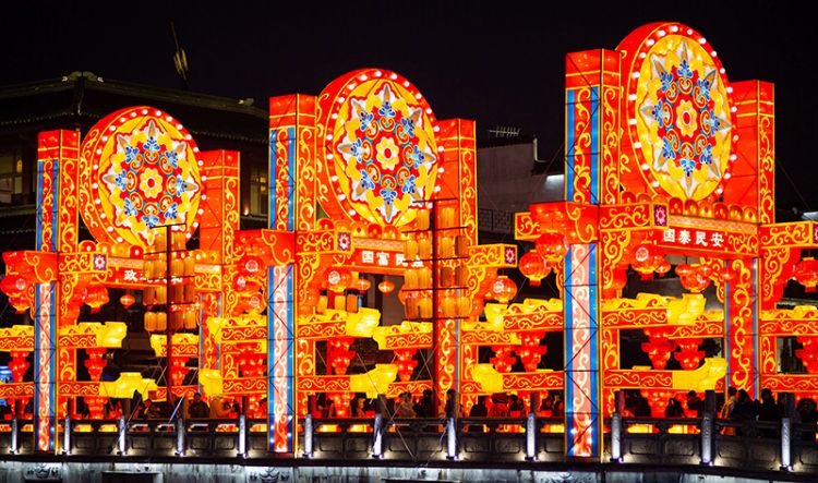 Colored lantern from China